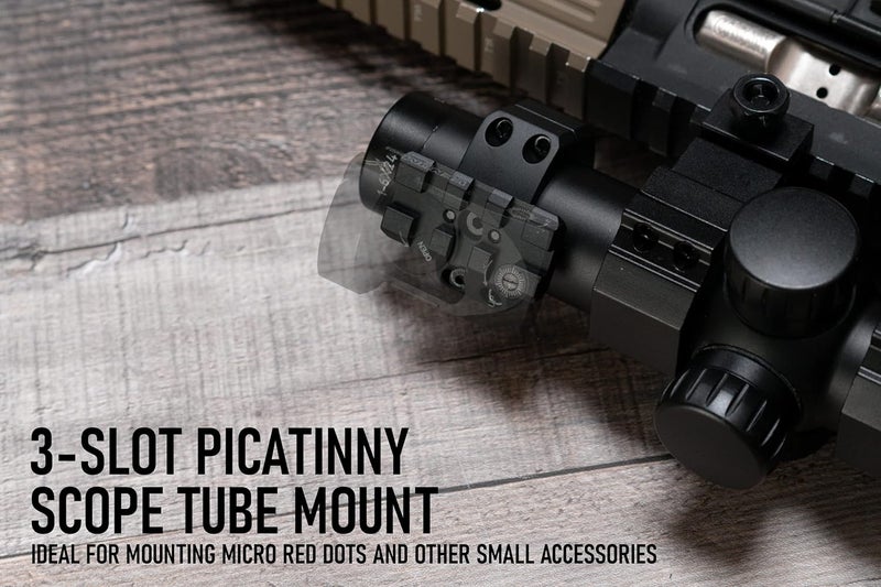Monstrum Low Profile Piggyback Red Dot Ring Mount for Rifle Scopes | Picatinny - Image 4